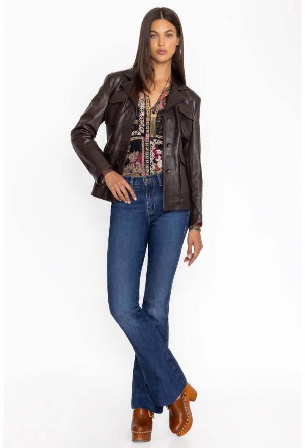 PATCH POCKET ITALIAN LEATHER JACKET - Image 4