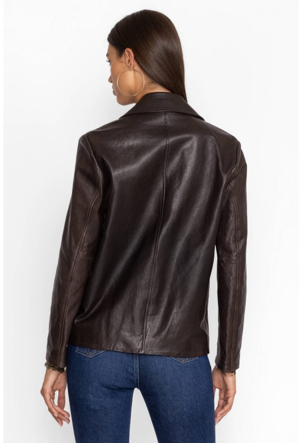 PATCH POCKET ITALIAN LEATHER JACKET - Image 5