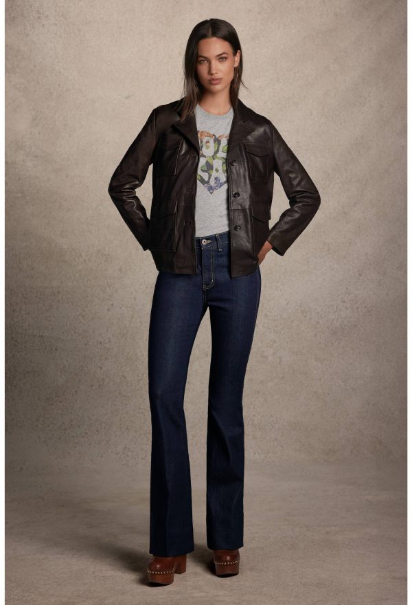 PATCH POCKET ITALIAN LEATHER JACKET - Image 6