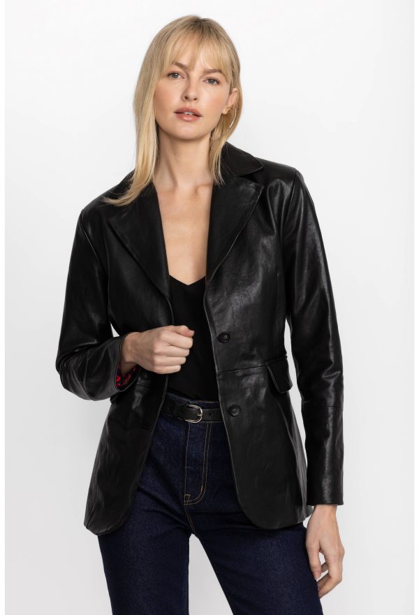 ITALIAN LEATHER CLASSIC BLAZER