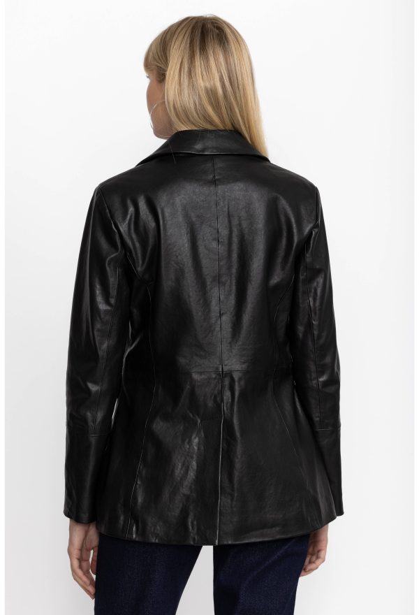 ITALIAN LEATHER CLASSIC BLAZER - Image 5