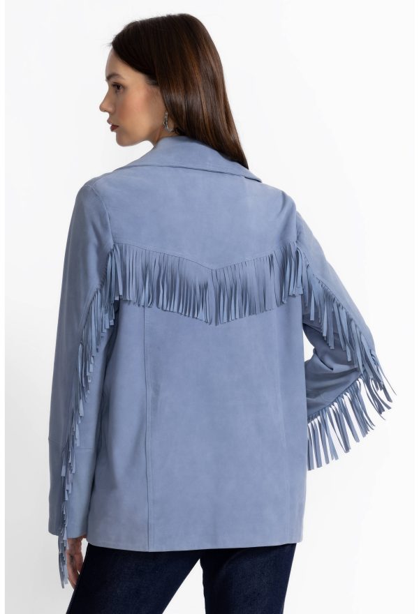ITALIAN SUEDE FRINGE JACKET - Image 4