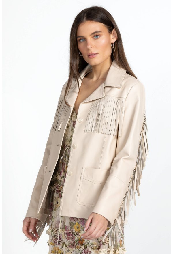 Frangia Leather Jacket - Image 3