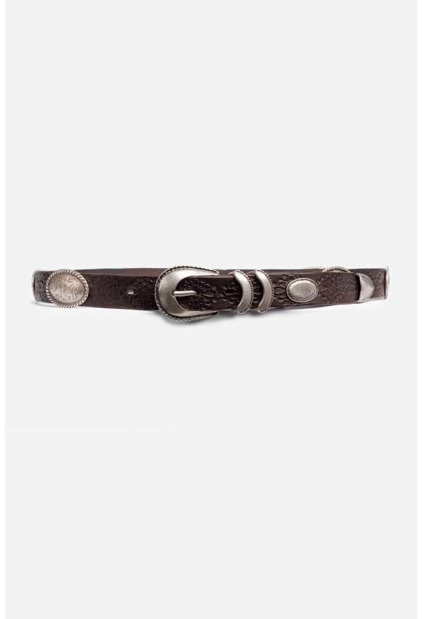 ANTICO ITALIAN LEATHER CONCH BELT