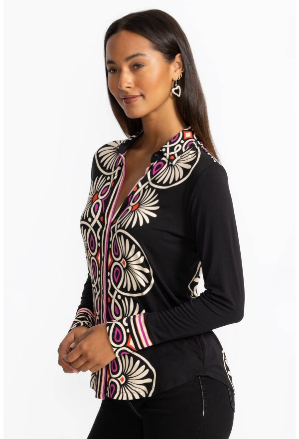 THE JANIE FAVORITE BUTTON FRONT SHIRT - Image 2