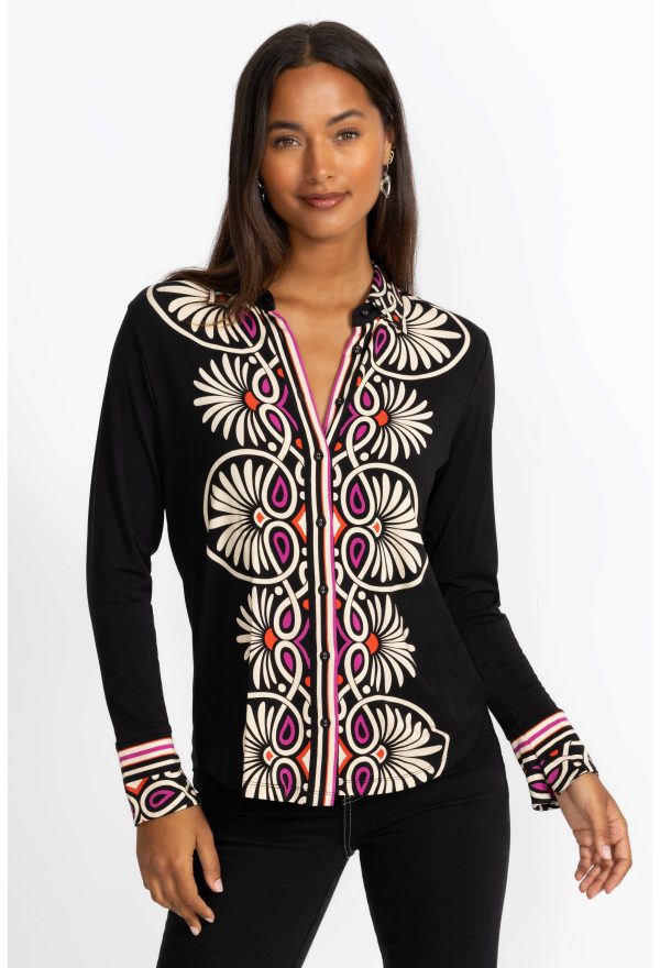 THE JANIE FAVORITE BUTTON FRONT SHIRT - Image 3