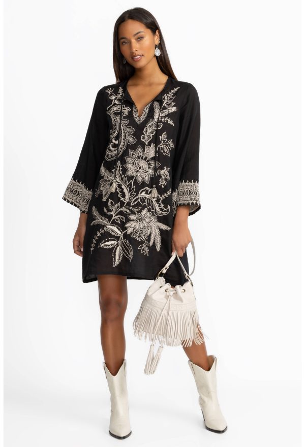KIMONO SLEEVE RELAXED DRESS