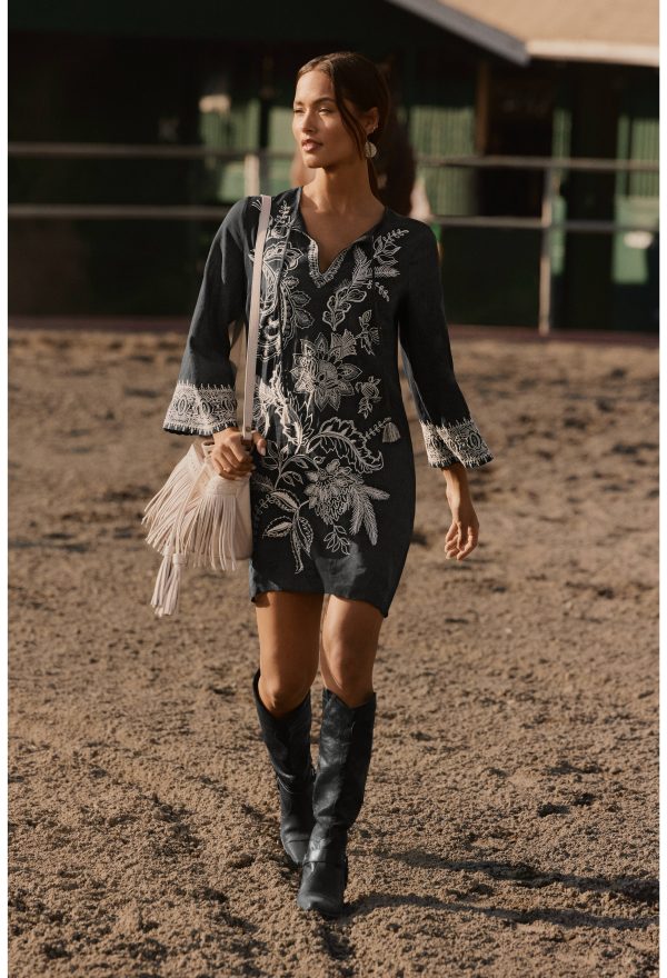KIMONO SLEEVE RELAXED DRESS - Image 5
