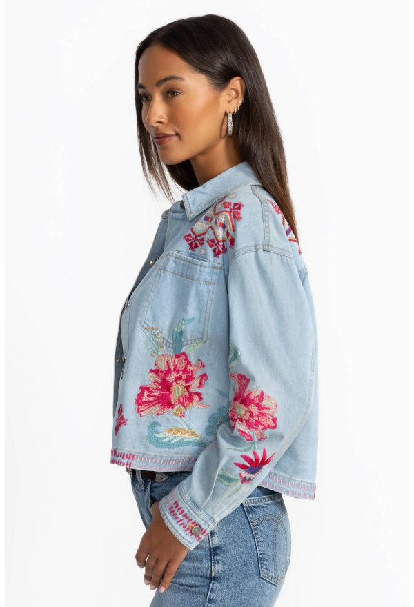 CROPPED DENIM JACKET - Image 2