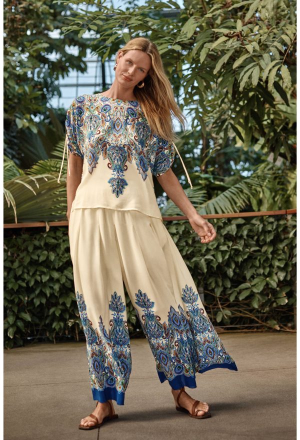 PLEATED WIDE LEG PANT - Image 5